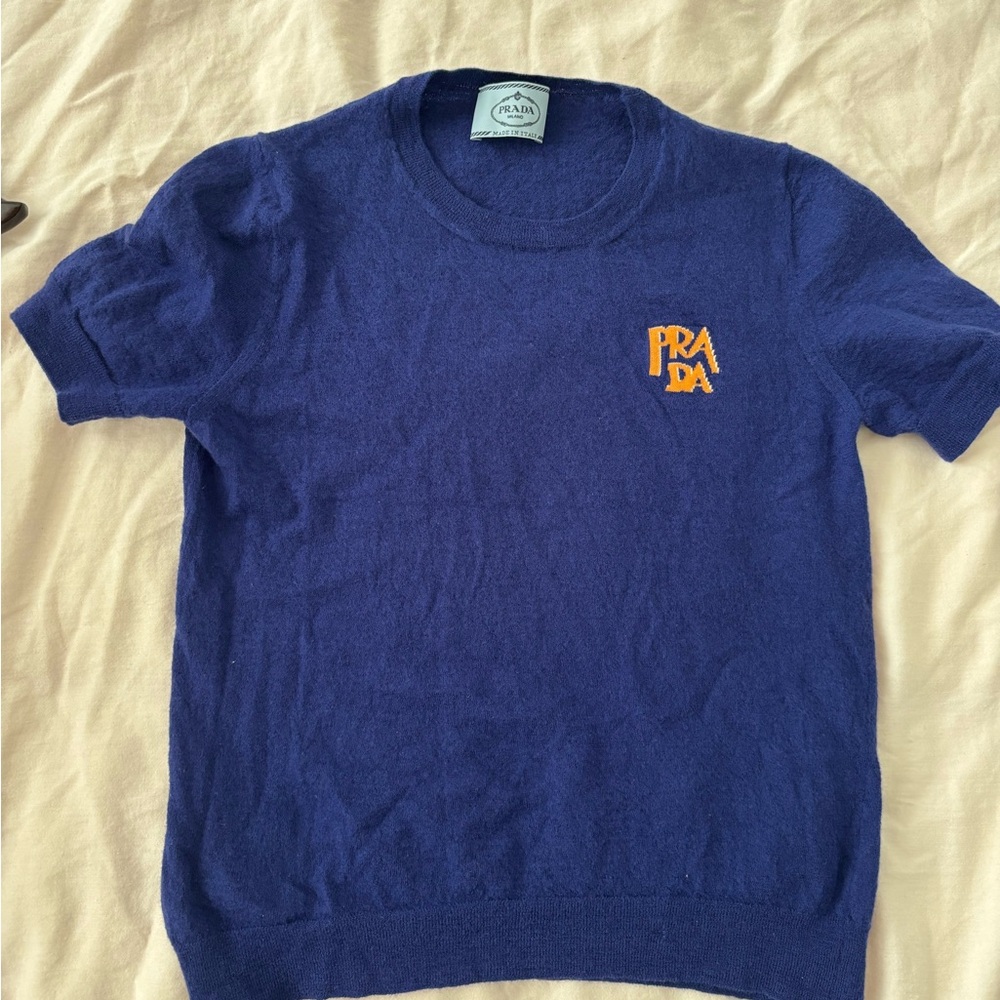 Prada womens wool polo shirt